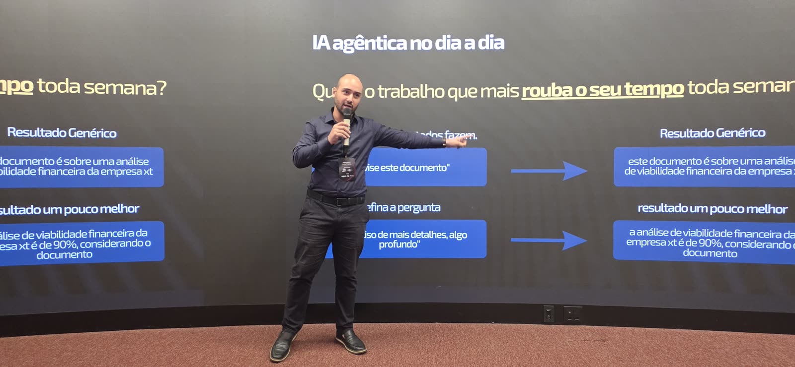 Pietro Mauro no palco